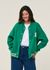 Veste en coton et laine bio | vert "iconic å aalison - emerald green-oatmilk" - Armedangels