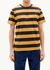 T-shirt rayé en coton bio - navy stripes t-shirt ochre