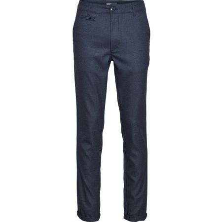 Chino slim bleu à motifs en polyester recyclé - joe