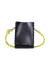Sac à bandoulière en cuir certifié | noir "essence stitch"