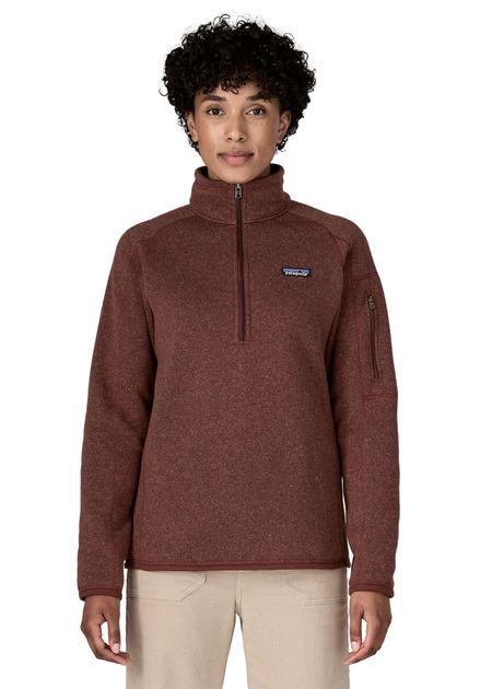 Polaire zippée en polyester recyclé | bordeaux "w's better sweater 1/4 zip - dak" - Patagonia