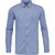 Chemise bleu tissé en coton bio et lin - structured shirt