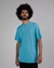 T-shirt brodé en coton bio | bleu "we are playmobil t-shirt deep ocean blue"