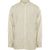 Chemise unie crème en coton bio et lin