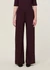 Pantalon ample fluide en tencel | aubergine "smilla - cherry lacquer" - Jan'n June