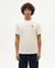 T-shirt brodé en coton bio | blanc "bubbles white t-shirt"