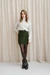 Jupe courte velours en coton bio | vert foncé "bottle green corduroy marsha skirt"