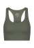 Brassière en matière recyclée | dusty olive "active cropped bra dusty olive" - Colorful Standard