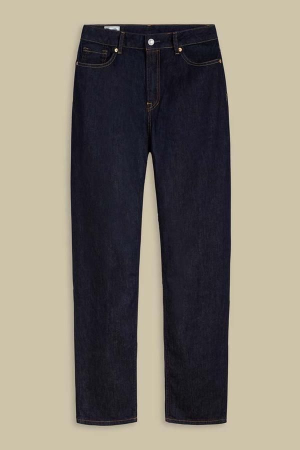 HOT Indigo Brut Jeans Coton Bio Jean Droit Brut En Coton Bio