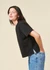 T-shirt boxy en coton bio | noir - WeDressFair Essentiels
