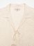 Blouse à noeuds texturée en coton bio | écru "Moa tie fringe shirt offwhite" - Nudie Jeans