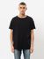 T-shirt ample noir en coton bio - roger slub black