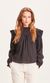 Blouse noire en coton bio - lily