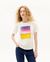T-shirt blanc imprimé en coton bio - light t-shirt snow white