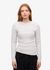 T-shirt manches longues côtelé en coton bio | gris clair "snow melange" - Colorful Standard