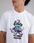 T-shirt en coton bio | blanc "yeye alligator regular t-shirt white" - Brava Fabrics