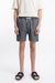 Short noir en sergé de coton bio - everyday short black check