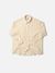 Chemise ample en coton bio | écrue rayée "monica cotton shirt citra"
