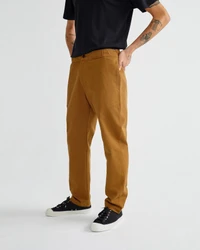 Pantalon ample camel en coton bio - travel