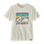T-shirt en coton en conversion | écru à motifs "graphic t-shirt line logo ridge birch white" - Patagonia