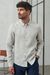 Chemise en lin | gris "simon reed pure linen"
