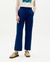 Pantalon ample texturé en coton bio | marine "navy big seersucker mariam pants"