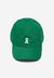 Casquette verte en coton bio - yenaas bold flash green