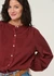 Blouse en tencel | bordeaux "evi tencel blouse - brick" - Kuyichi