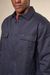 Veste marine doublée en coton bio - glenn padded shirt navy - Nudie Jeans