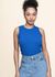Débardeur en coton bio | bleu "indigo juliette top - blue"