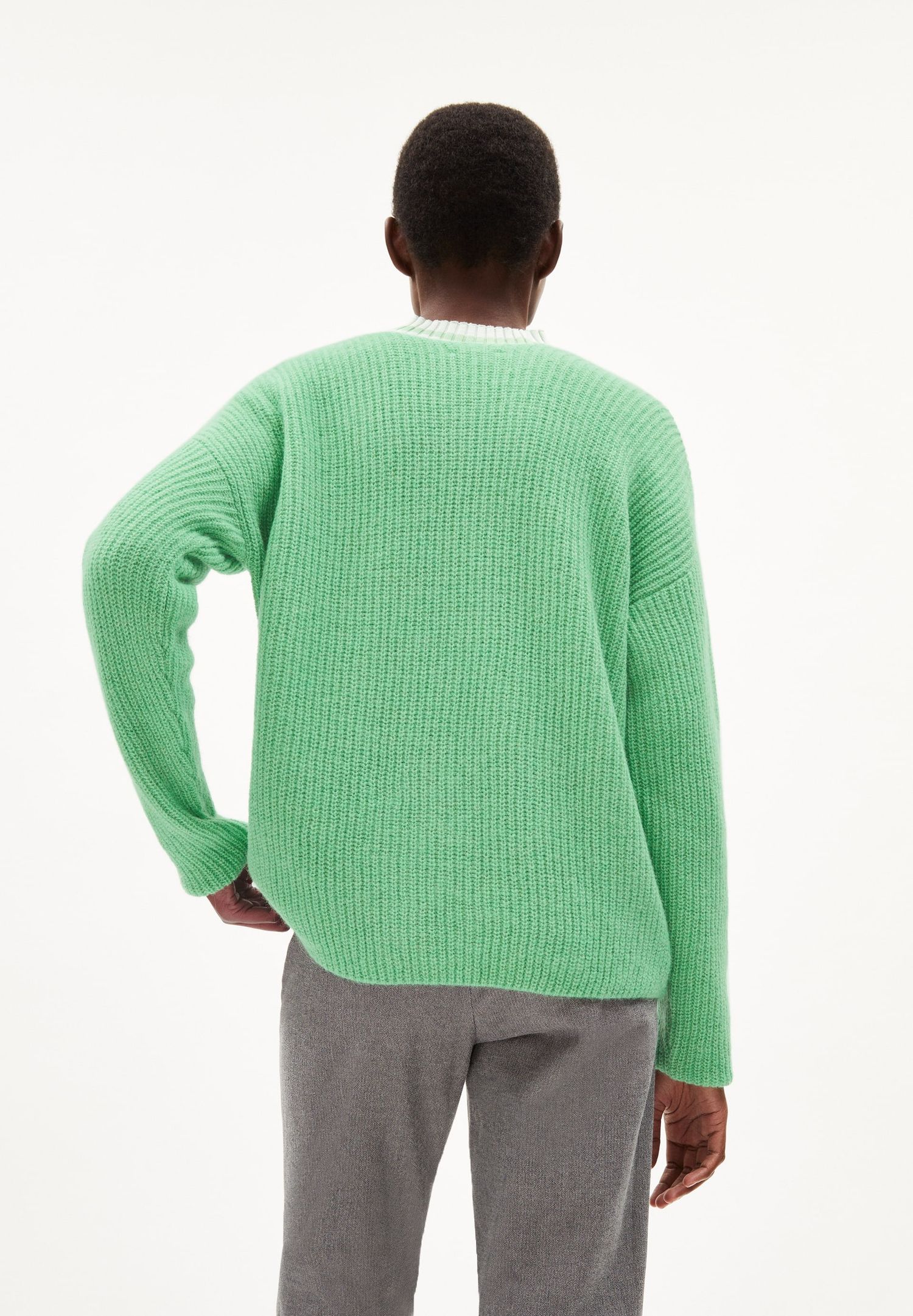 Pull vert pomme femme new arrivals