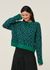 Pull en laine bio | multicolor "diliriaa leopaa - emerald green" - Armedangels