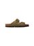 Sandales en cuir suède certifié | vert "hawaii velour kaki" - Genuins - 1