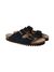 Sandales en cuir suède certifié | vert "hawaii velour navy" - Genuins