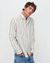Chemise rayée en coton bio et lin - nicos shirt - off white