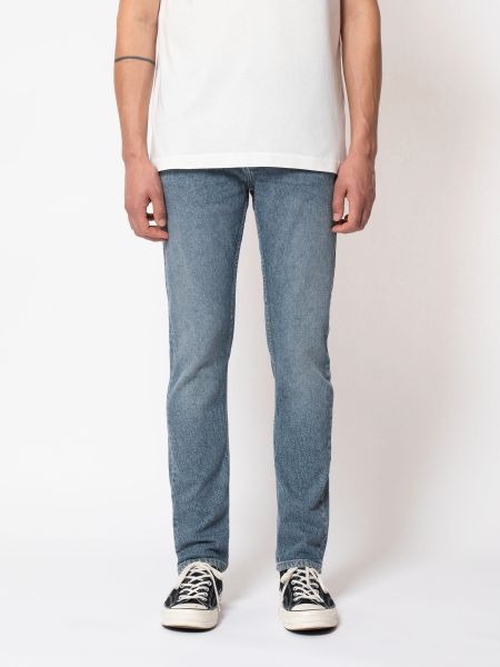 Jean slim bleu clair en coton bio - grim tim blue age