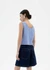 Top en coton bio | bleu "persian blue justine top - blue" - Thinking Mu - 3