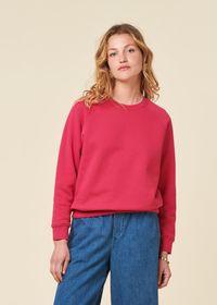 Sweat en coton bio | fuchsia