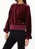 Pull velours en modal | rouge "ledianaa - cranberry juice"