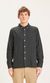Chemise à carreaux verte en coton bio - larch forrest night
