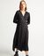 Robe cache-coeur noire en tencel - camille black