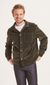 Veste verte en velours de coton bio - pine forrest night