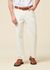 Pantalon denim  droit en coton bio | blanc "flint 5-pocket twill pants egret" - Knowledge Cotton Apparel