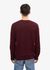 Pull col rond bordeaux en laine mérinos recyclée - oxblood red - Colorful Standard