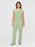 Salopette en coton bio | vert "gale straight slub yarn jumpsuit shale green"