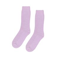 Chaussettes en laine mérinos recyclée | lilas "soft lavender"