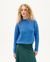Pull maille bleu ciel en laine certifiée - blue hera knitted sweater