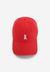 Casquette en coton biologique | rouge "yenaas bold - coral blush" - Armedangels