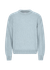 Pull ample en laine mérinos recyclée | bleu clair "oversized merino wool crew - polar blue"