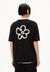 T-shirt en coton biologique | noir "tarjaa back flowaa - black" - Armedangels